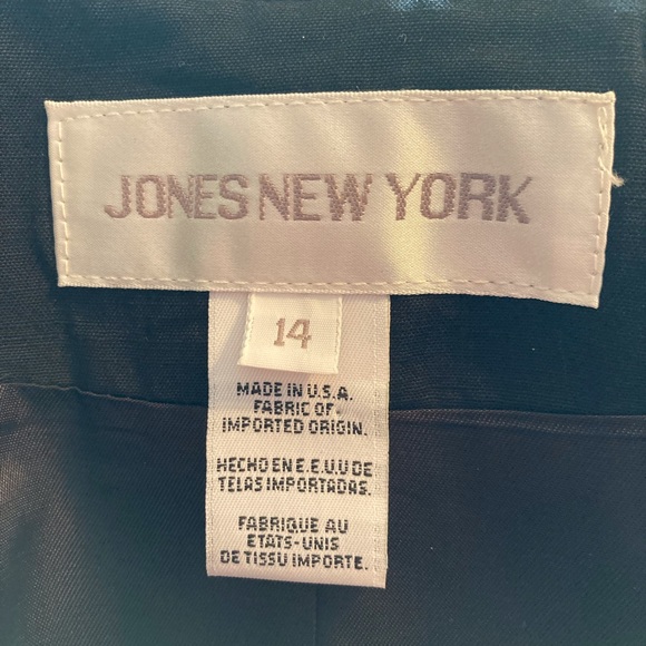 Vintage 1990s Jones of New York Black Linen Blazer - Picture 3 of 4